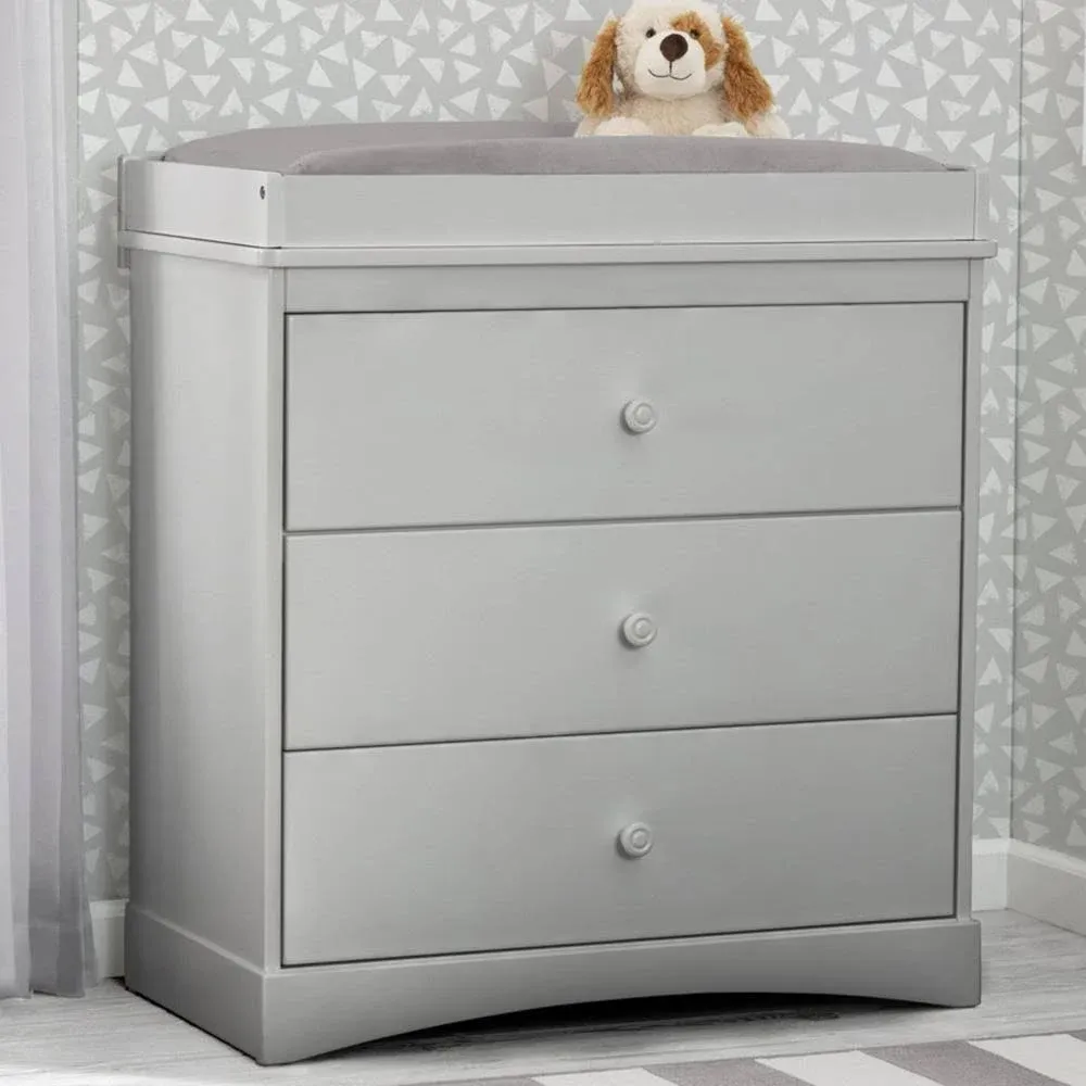 Delta Children Sutton 3 Drawer Dresser with Changing Top