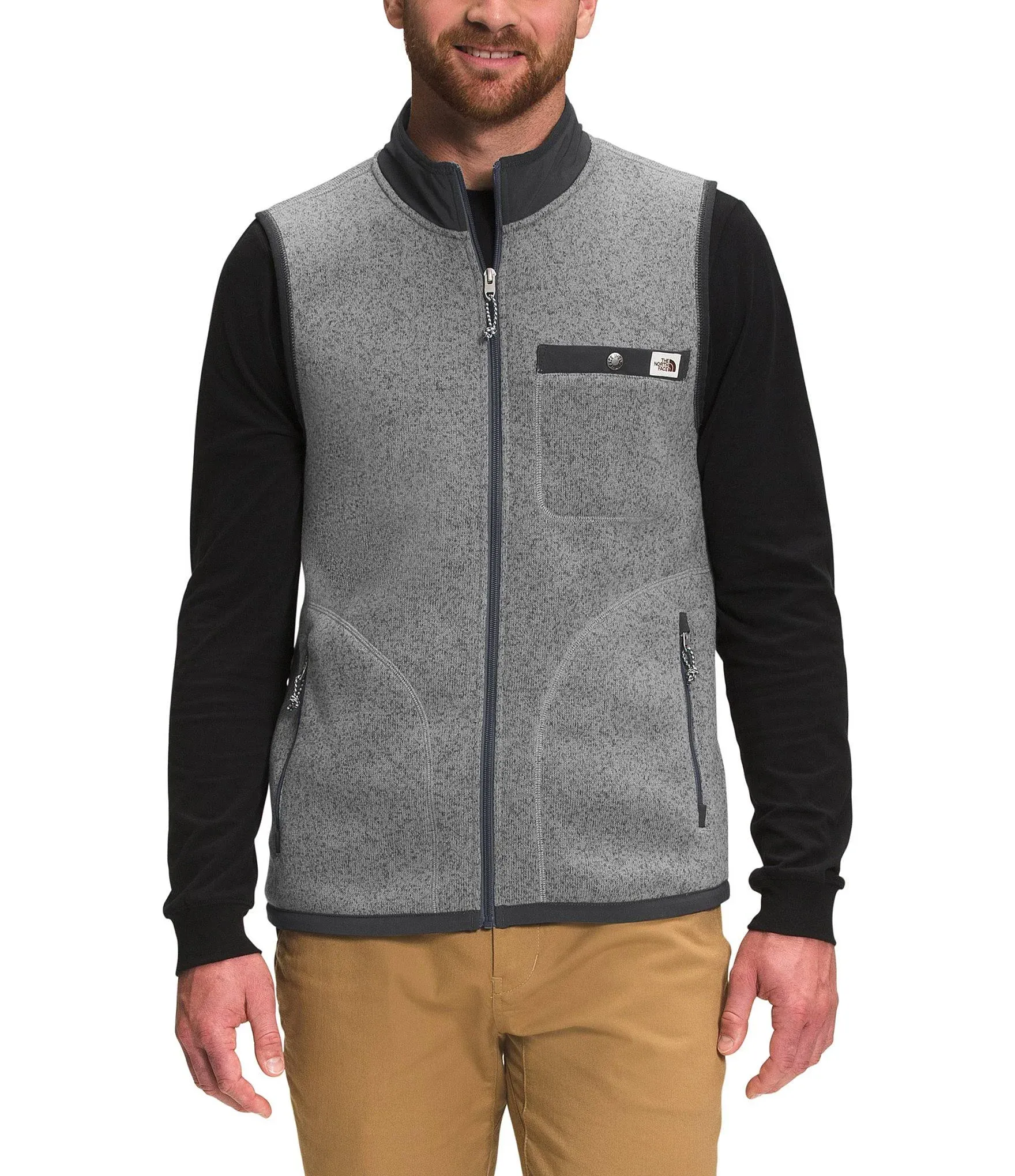 The North Face Gordon Lyons Full-Zip Vest - Men's TNF Medium Grey Heather, S