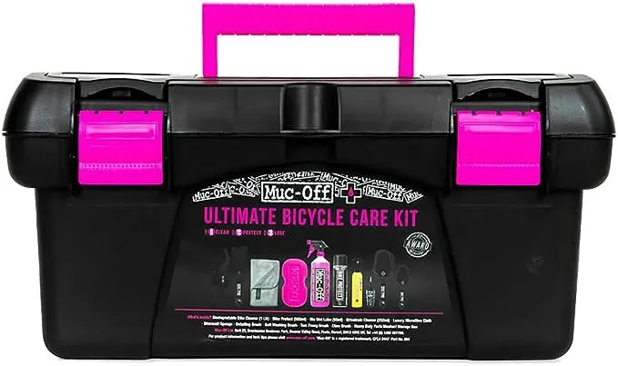 Muc Off Ultimate Bicycle Cleaning Kit - Must-Have Kit to Clean, Protect and Lube Your Bike - Includes Bike Cleaner, Bike Protect, Brushes and More