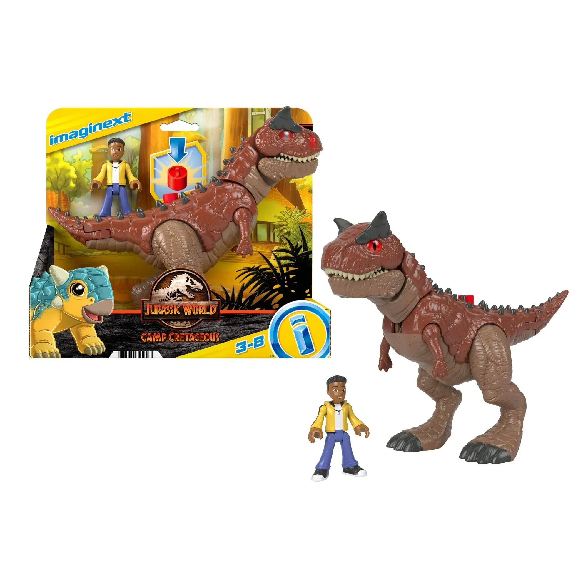 Imaginext Jurassic World Carnotaurus Toro and Darius Brand New Ships Fast