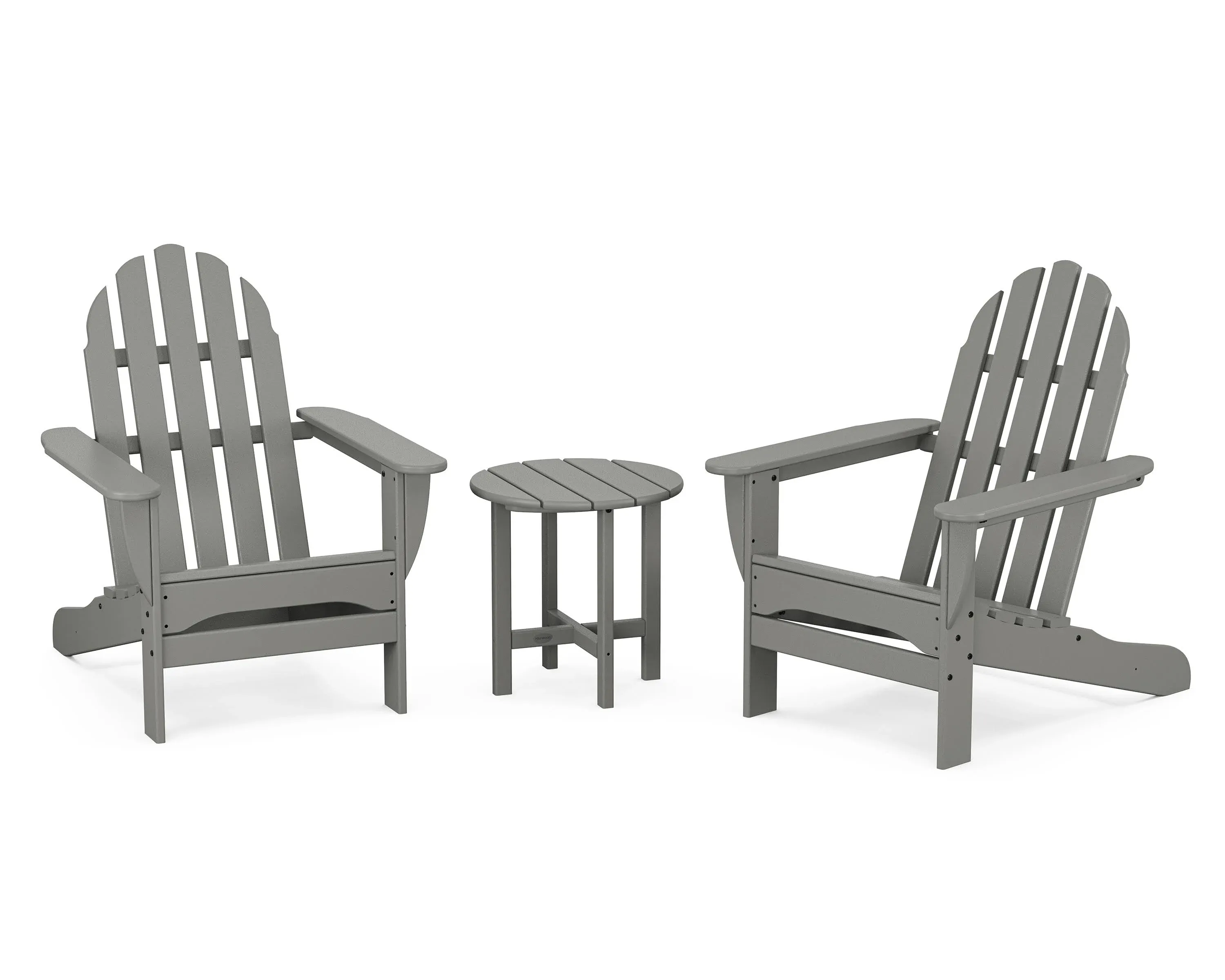 Shop this polywood® classic adirondack recycled plastic 3-piece lounge set from our top selling POLYWOOD® lounge sets.  PatioLiving is your premier online showroom for patio lounge and high-end outdoor furniture.