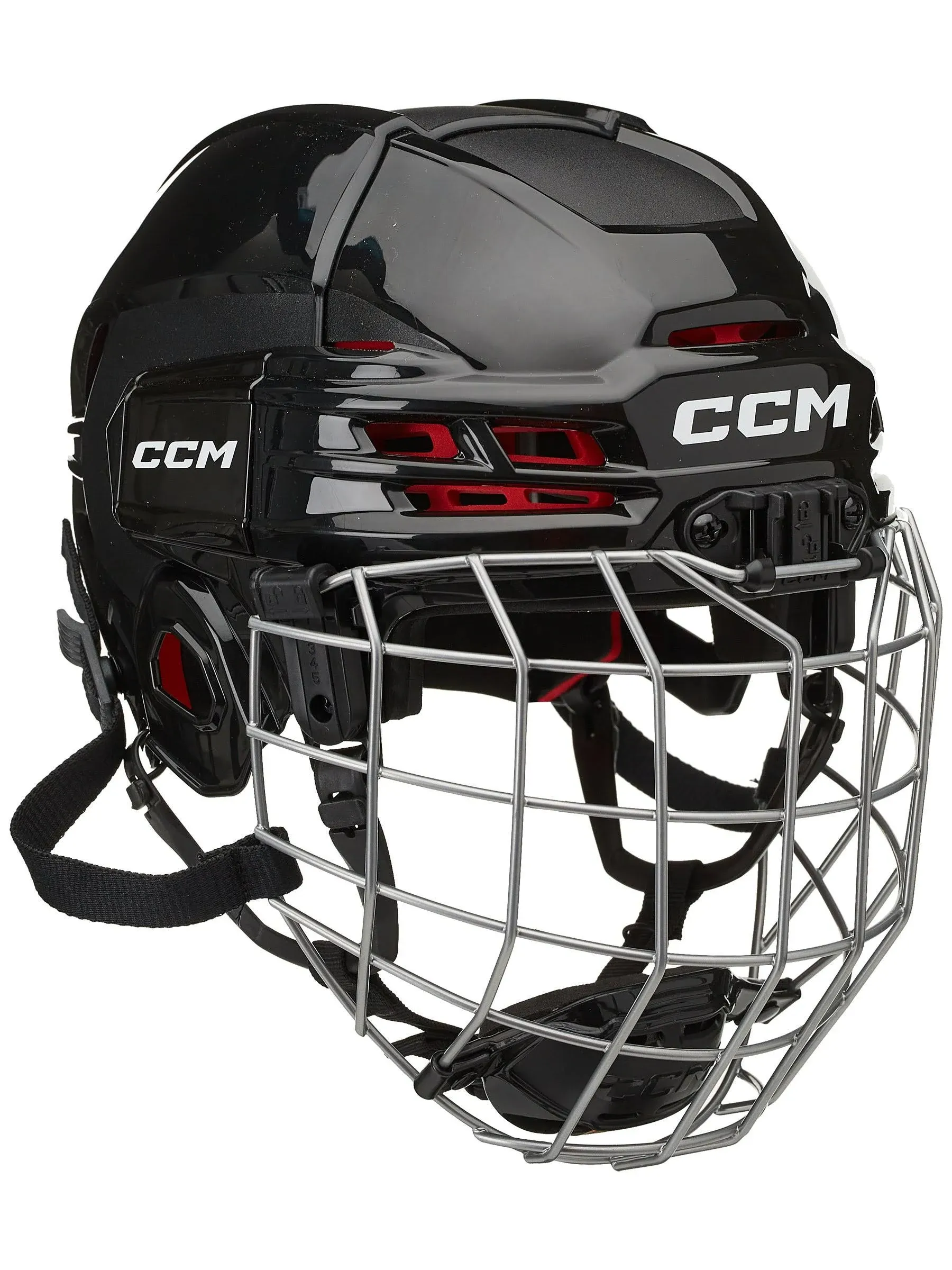 CCM Tacks 70 Hockey Helmet Combo - Youth - Black