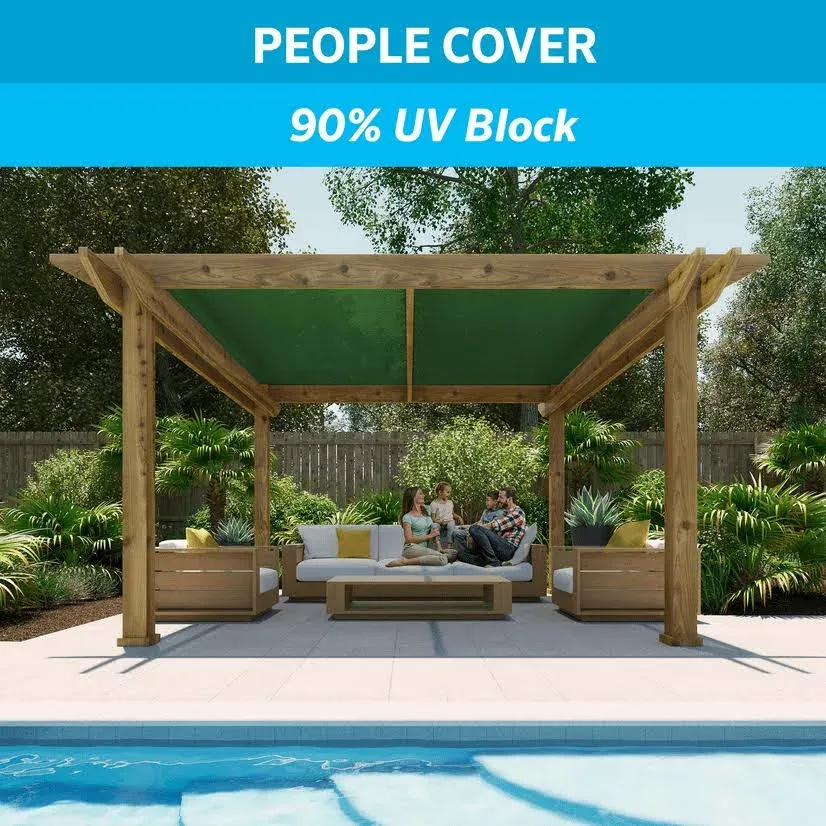 Heritage Green Shade Cloth Breathable Fabric - 90% UV Block - 6 ft. x 100 ft.