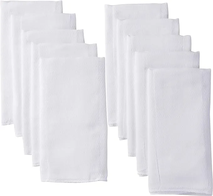 Gerber 10-Pack White Prefold Birdseye Cloth Diapers