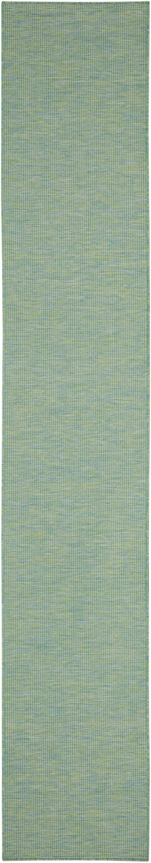 Nourison Positano Indoor/Outdoor Blue/Green 8' x 10' Area Rug, Easy Cleaning, Non Shedding, Bed Room, Living Room, Dining Room, Backyard, Deck, Patio (8x10)