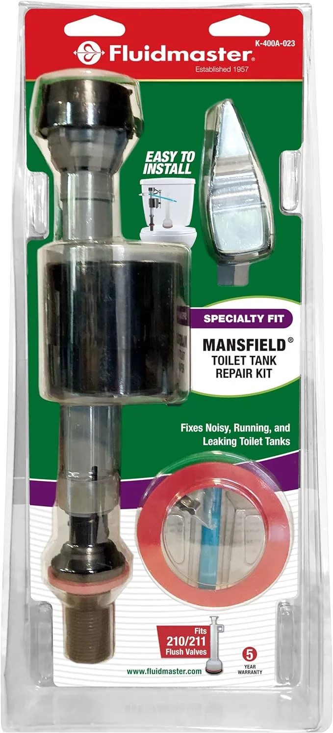 K-400A-023 Mansfield Toilet Fill Valve and Flush Valve Seal Repair Kit Multicolo