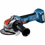 BOSCH GWX18V-8N 18V X-LOCK Brushless 4-1/2 Inch Angle Grinder with Slide Switch, Tool-free Disc Swap (Bare Tool)