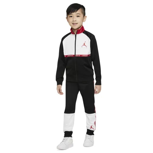 Shop Jordan Boys  Jumpman Air Blocked Tricot Set In Black/white/red