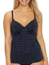 Jewel Cove Underwire Tankini Top In Black