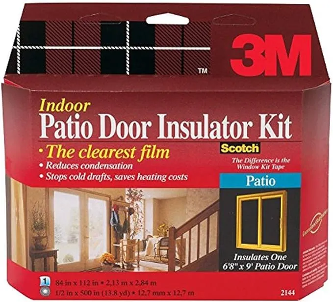 3M 2144W-6 Interior Patio Door Insulator Kit