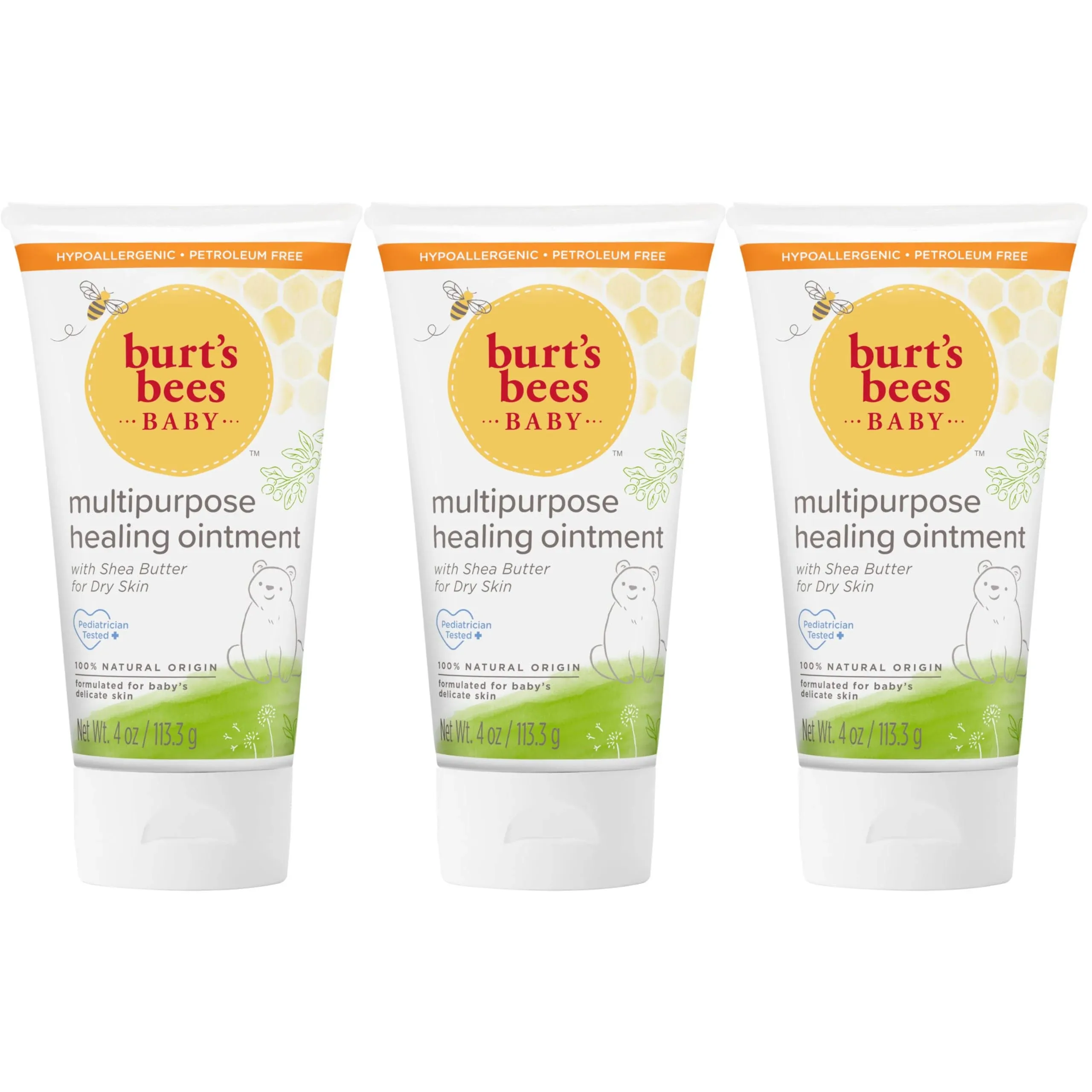 Burt's Bees, Baby, Multipurpose Healing Ointment with Shea Butter for Dry Skin, 4 oz (113.3 g)