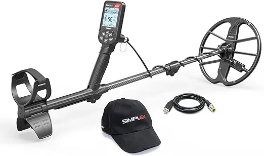 Nokta Simplex Ultra Waterproof Metal Detector with Carbon Fiber Shaft and 11” Search Coil