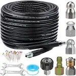 ZOFINE Sewer Jetter Kit for Pressure Washer 100FT