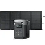 EF ECOFLOW Solar Generator DELTA2 with 220W Solar Panel, LFP(LiFePO4) Battery, Fast Charging, Portable Power Station for Home Backup Power, Camping & RVs