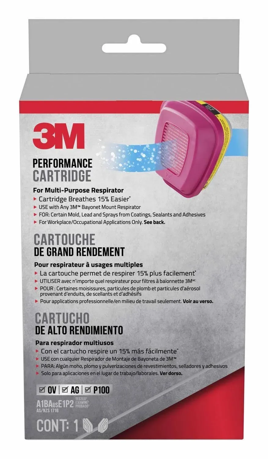 3M Replacement Cartridge for Professional Multi-Purpose Respirator