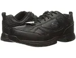 Skechers for Work Mens Dighton Slip Resistant Work Shoe 10.5-M BLACK