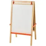 I-K-E-A MÅLA Easel Softwood Arts & Crafts Easy to Assemble Floor Standing Light Weight Drawing Stand Wooden Solid Pine/Fibreboard/Polypropylene Plastic 66x48 cm + 1 Free Shoe Bag, White/Beige