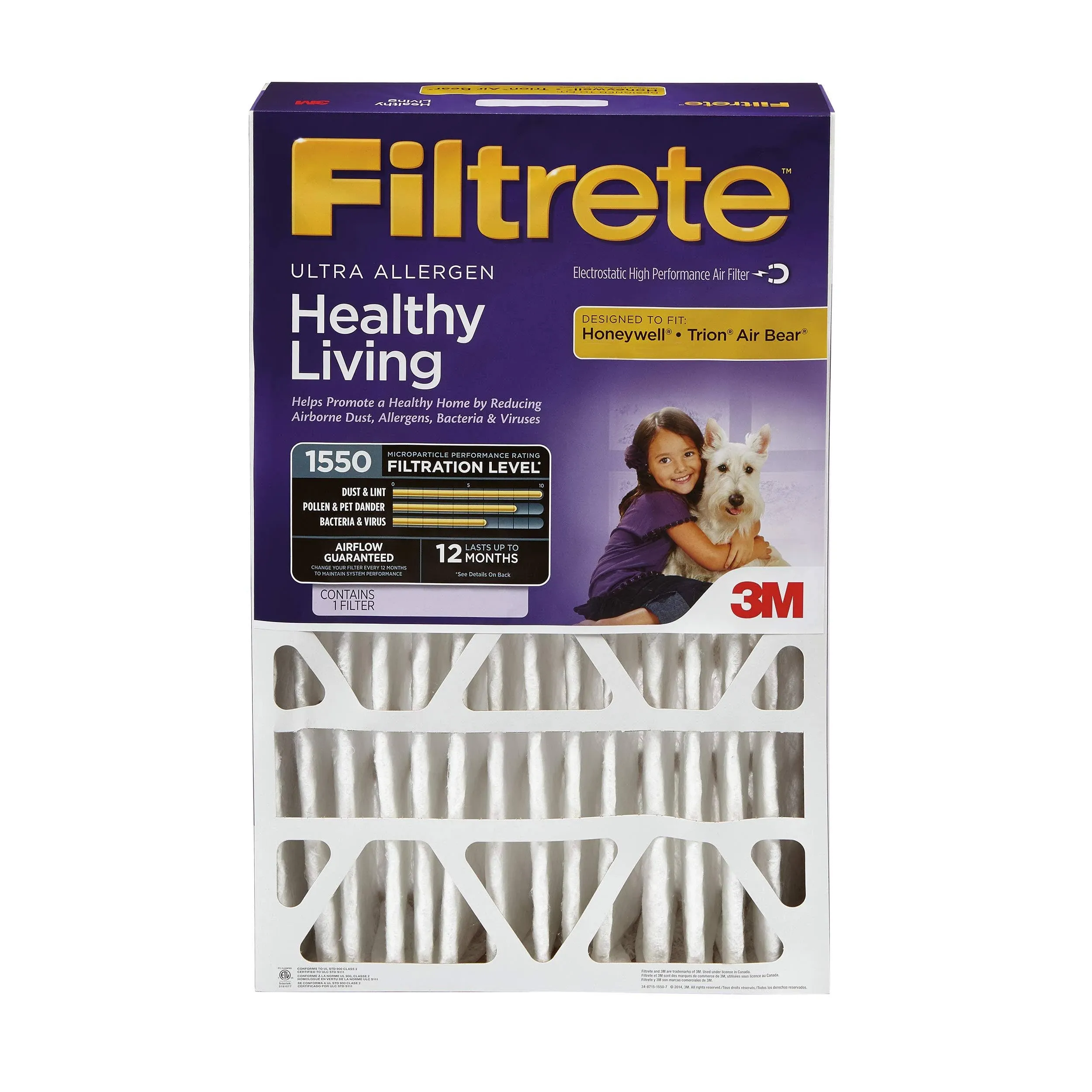 Filtrete Ultra Allergen Reduction Deep Pleat Filter