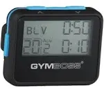 Gymboss Interval Timer and Stopwatch - Black/Blue SOFTCOAT