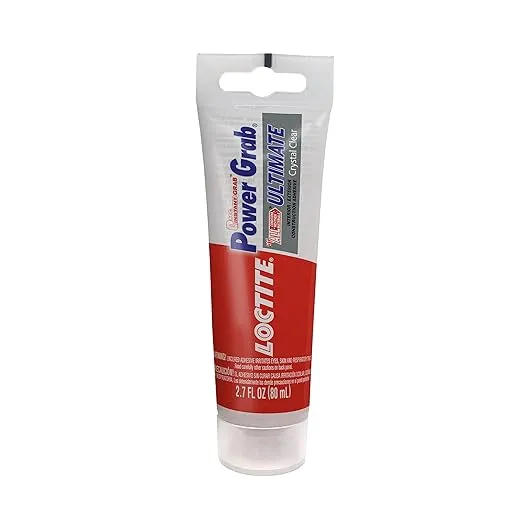 Loctite Power Grab Ultimate Instant Grab 2.7 oz. SMP Construction Adhesive Crystal Clear Tube (6 pack) 2442596