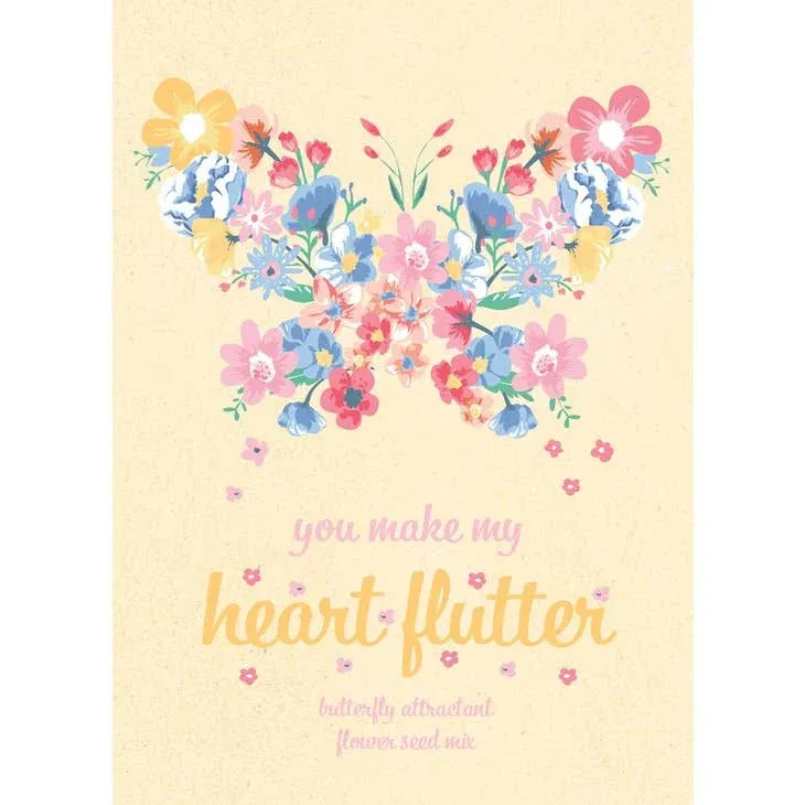 Make My Heart Flutter! 25 Bird & Butterfly Wildflower Seed Packets for Planting ...