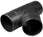 POWERTEC 70106 4-Inch Y-Fitting Dust Collection Hose Connector , Black