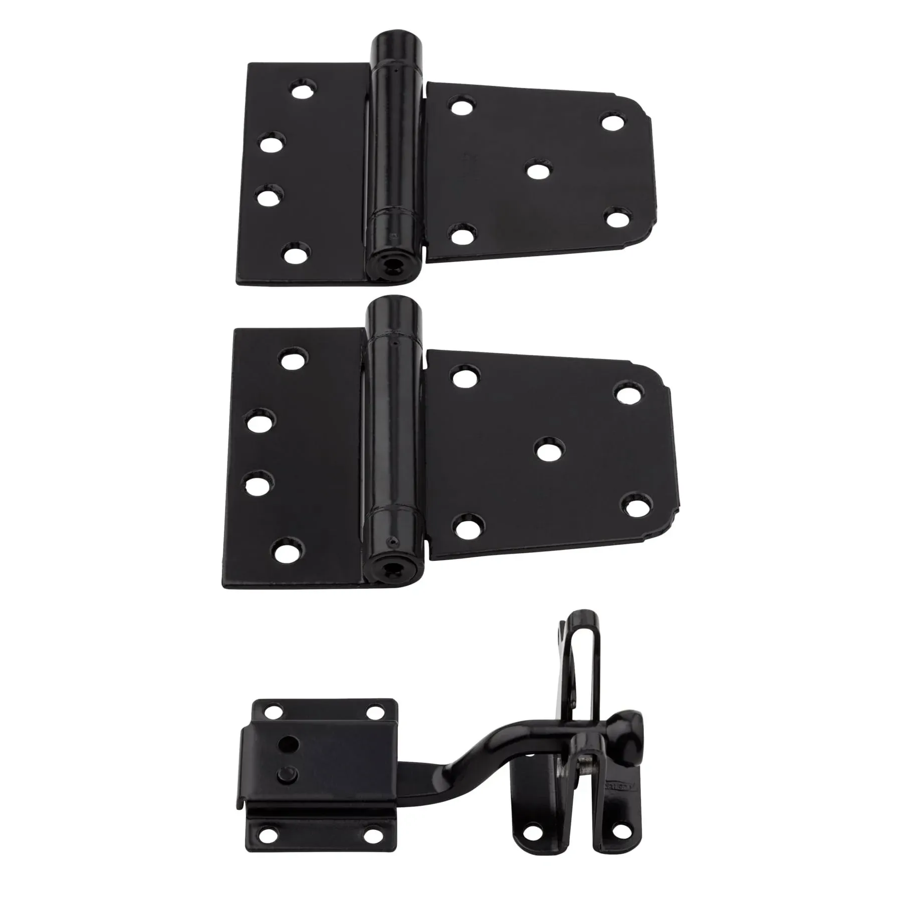 National Hardware  4 in. L Black  Steel  Gate Hardware Kit  1 pk