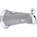 Decorative Metal Diverter Tub Spout in Chrome