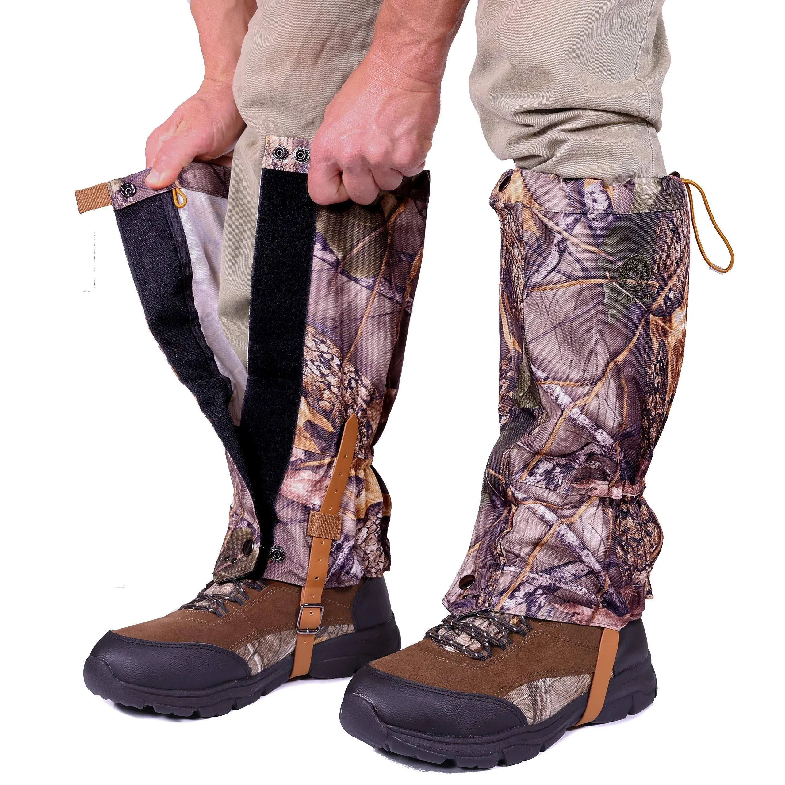 Pike Trail Waterproof Adjustable Leg Gaiters: for Hiking in Mud, Sand, and Snow - Hunting, Mountain Climbing, or Snowshoeing