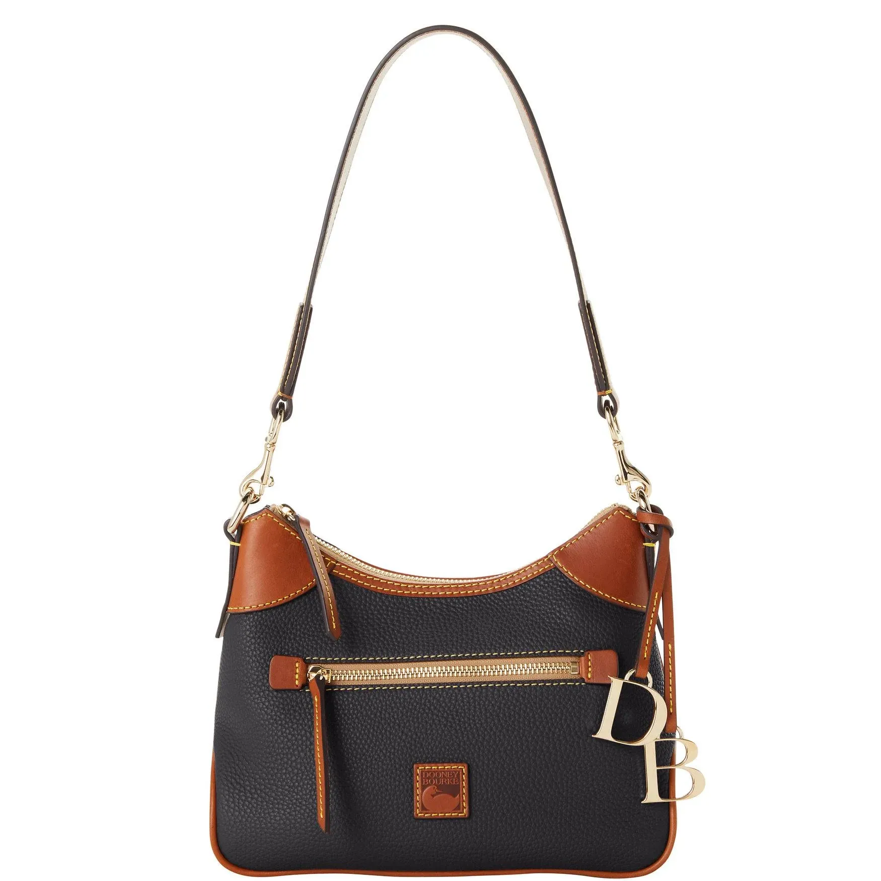 Dooney &amp; Bourke Pebble Grain Small Hobo Shoulder Bag - Black