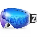 ZIONOR X Ski Goggles - OTG Snowboard Goggles Detachable Lens for Men Women Adult