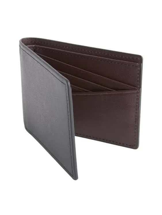 RFID Leather Bifold Wallet