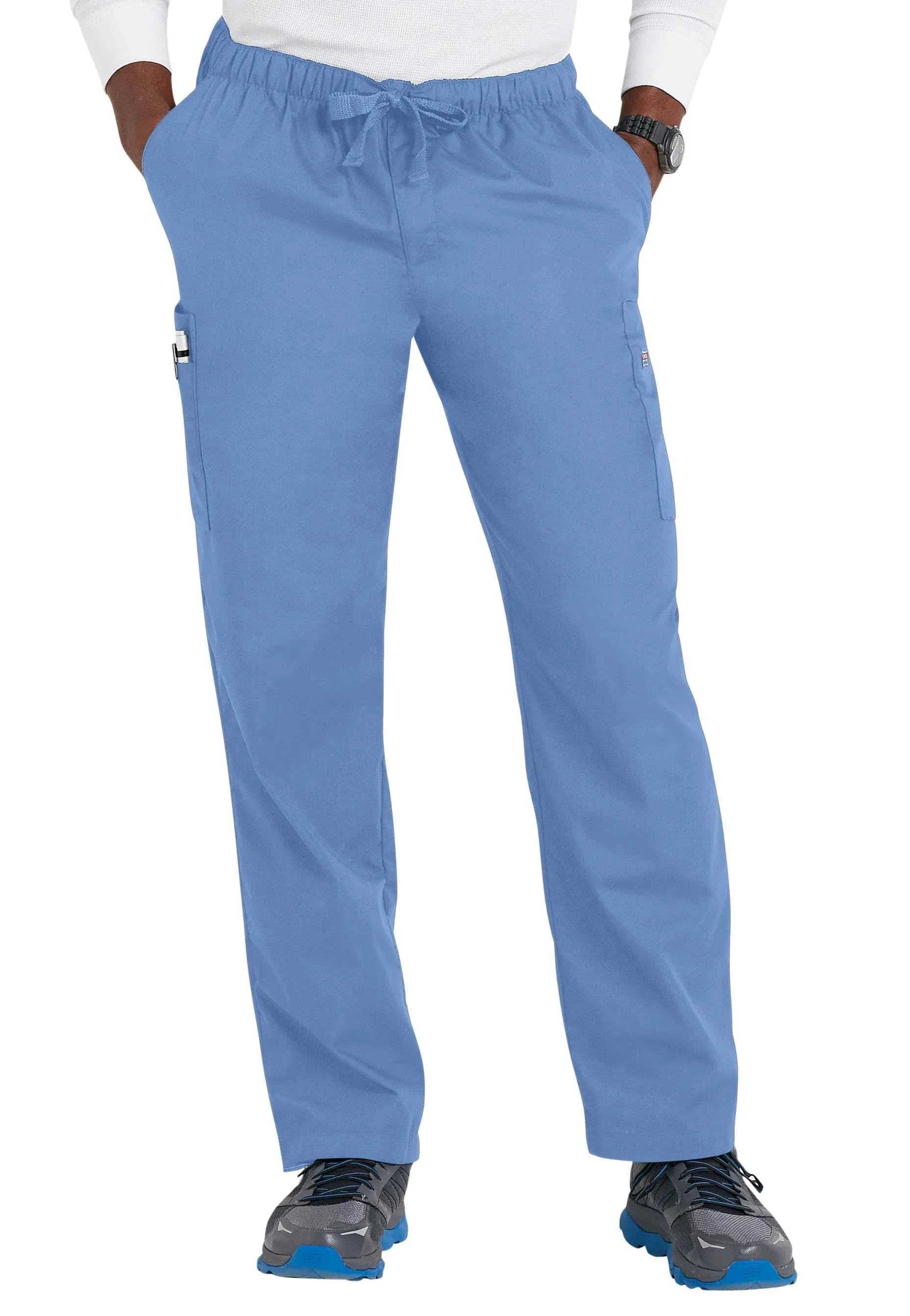 "Men's Drawstring Cargo Scrub Pant"