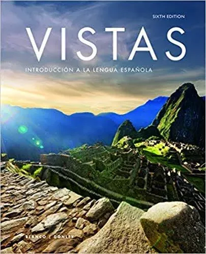 Vistas 6th Edition- Brand New Hard Cover- Textbook only