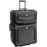 Traveler's Choice Amsterdam 29" Expandable Rolling Upright Suitcase, Gray