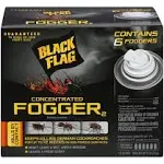 Black Flag Fogger2, Concentrated, 6 Pack - 6 pack, 1.25 oz foggers