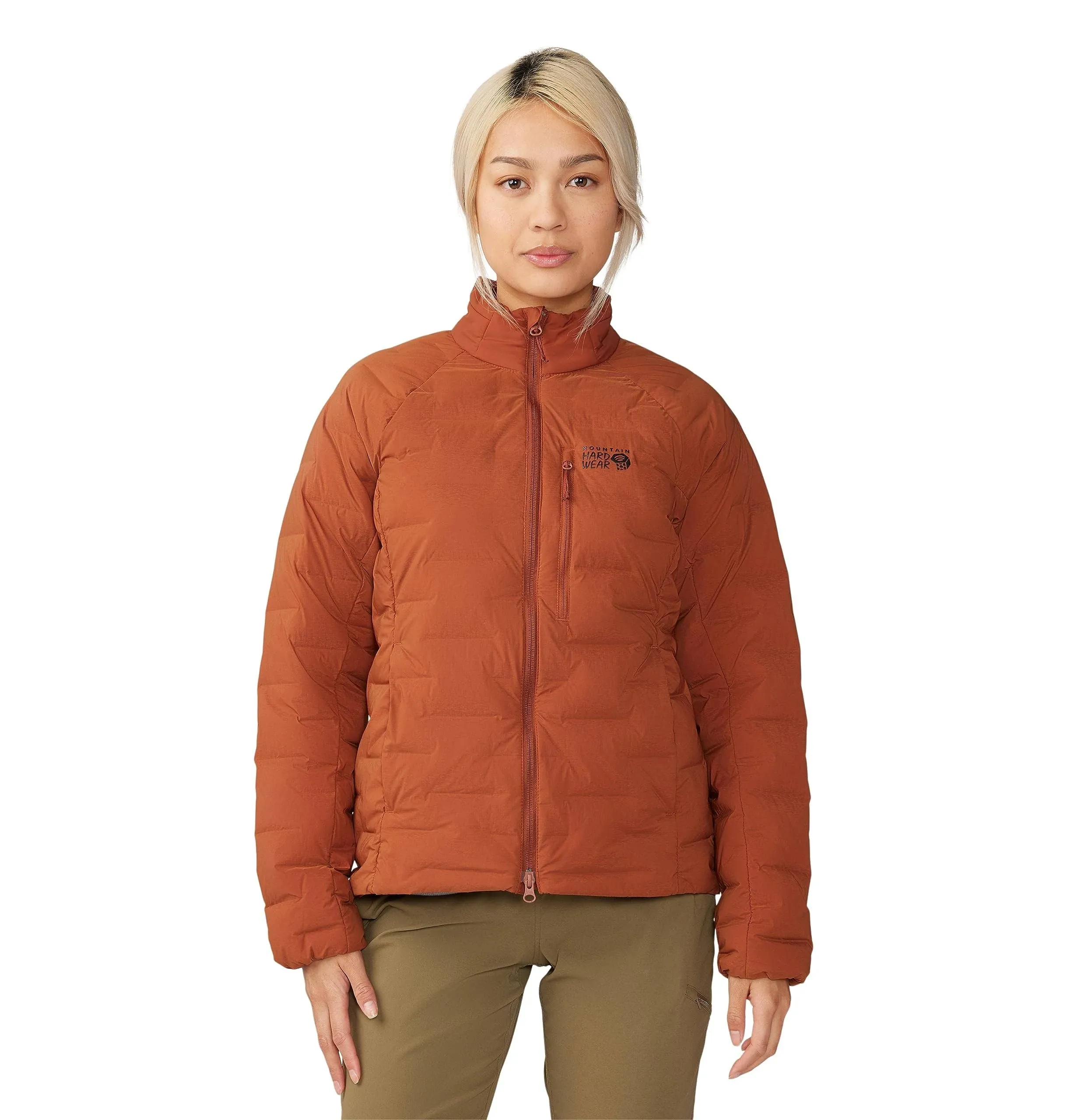 Mountain Hardwear Stretchdown Jacket - Women's Iron Oxide, XL