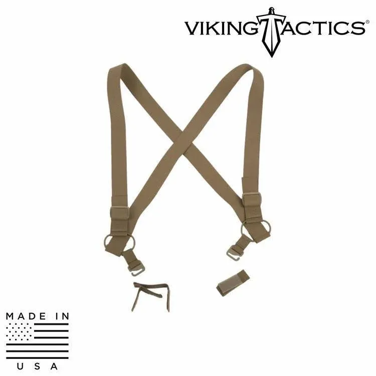 VIKING TACTICS VTAC Combat Coyote Suspenders (VTAC-SS-CT)