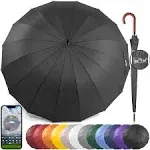 Royal Walk Windproof Large Umbrella for Rain 54 inch Automatic Open for 2 Persons Wind Resistant Big Golf Umbrellas for Adult Men Women Classic