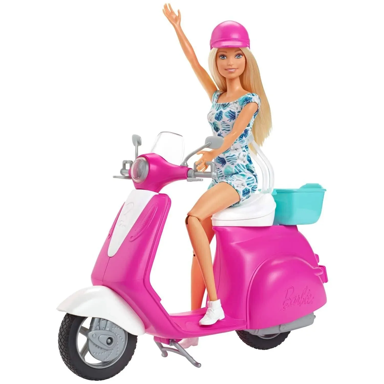 Barbie Doll &amp; Scooter Playset GBK85 NEW