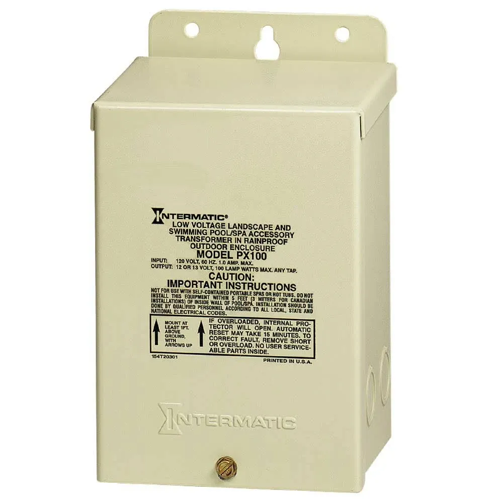 INTERMATIC PX100 100W Outdoor Pool/Landscape Transformer