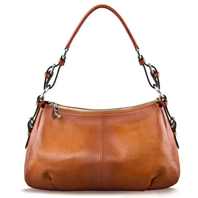 Genuine Leather Hobo Bag