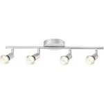 Globe Electric Payton 4-Light Matte Silver Track Lighting Kit, 58932