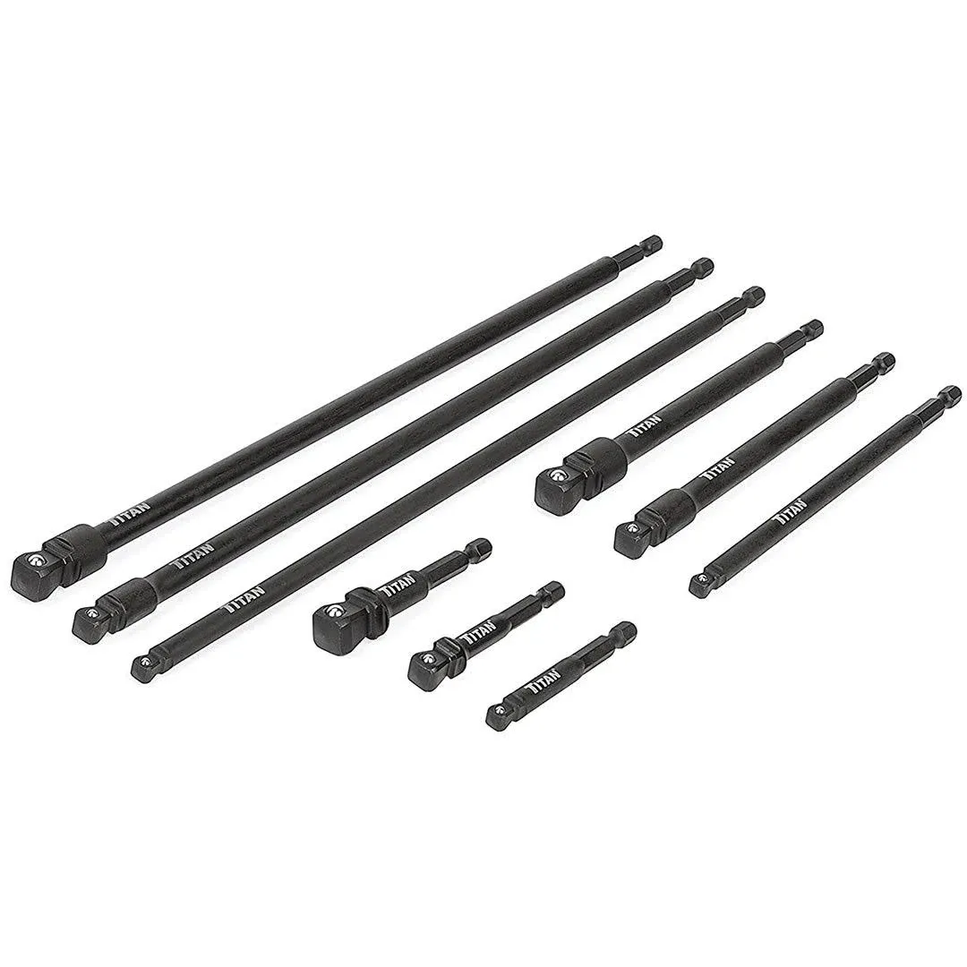 Titan 9 Pc Impact Wobble Socket Adapter Set - 49089