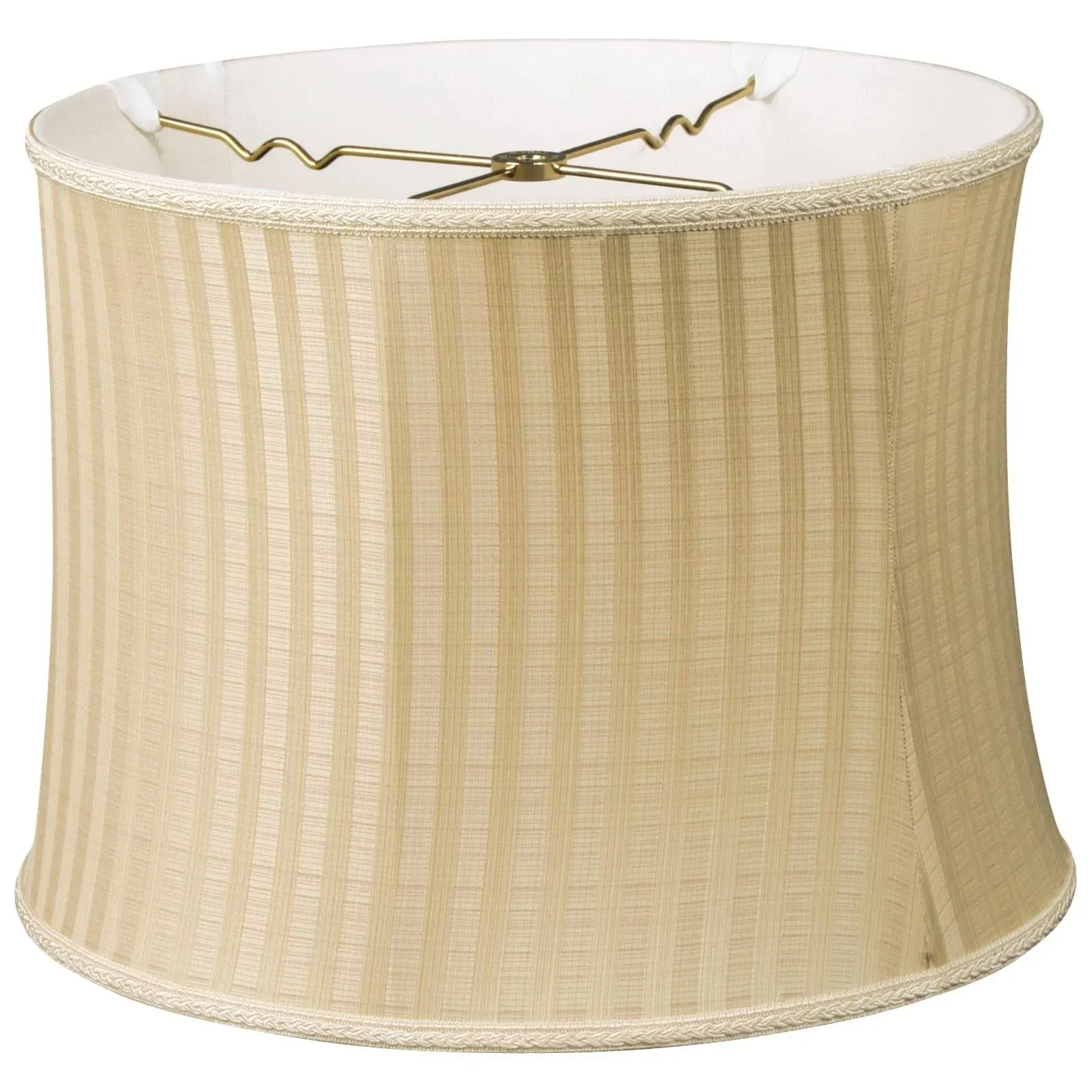 Royal Designs 14" Shallow Drum Hardback Lamp Shade Eggshell