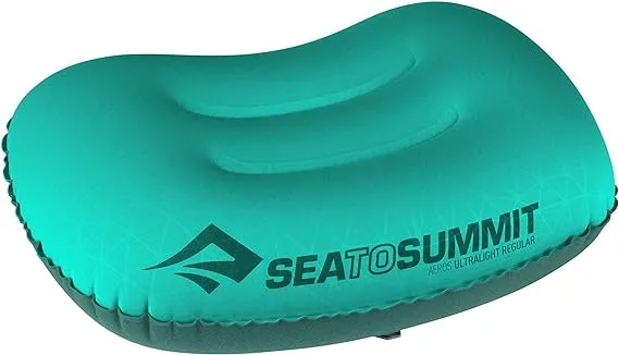 Sea to Summit Aeros Ultralight Inflatable Camping and Travel Pillow, Regular (14.2 x 10.2), Sea Foam