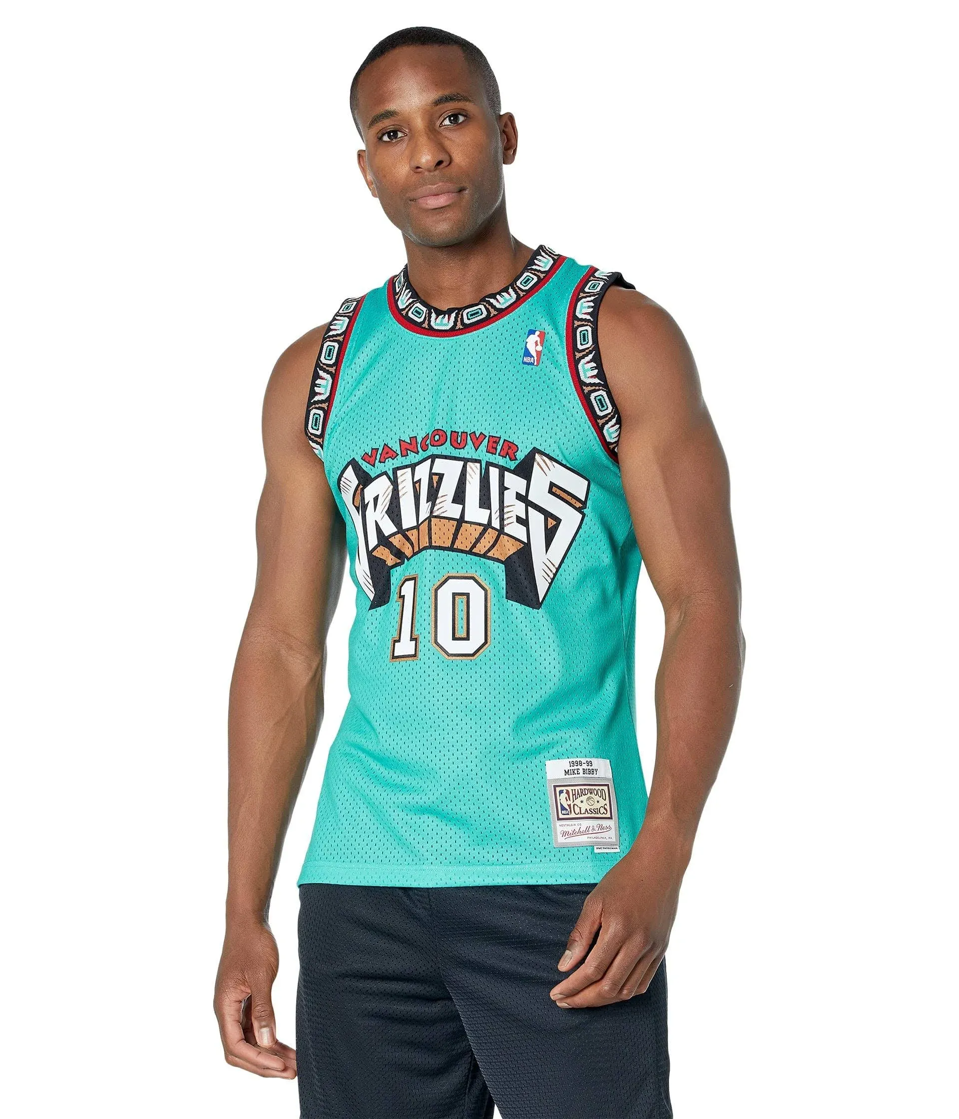 Mitchell & Ness NBA Vancouver Grizzlies Mike Bibby 1998 Swingman Road Jersey