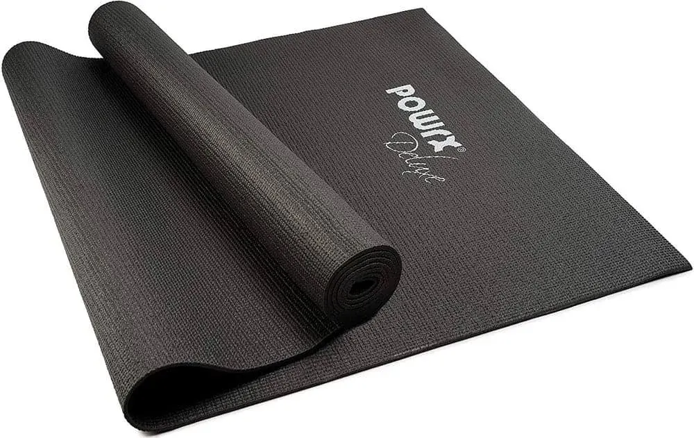 POWRX Yoga Mat with Bag | Excersize mat for workout | Non-slip large yoga mat for women