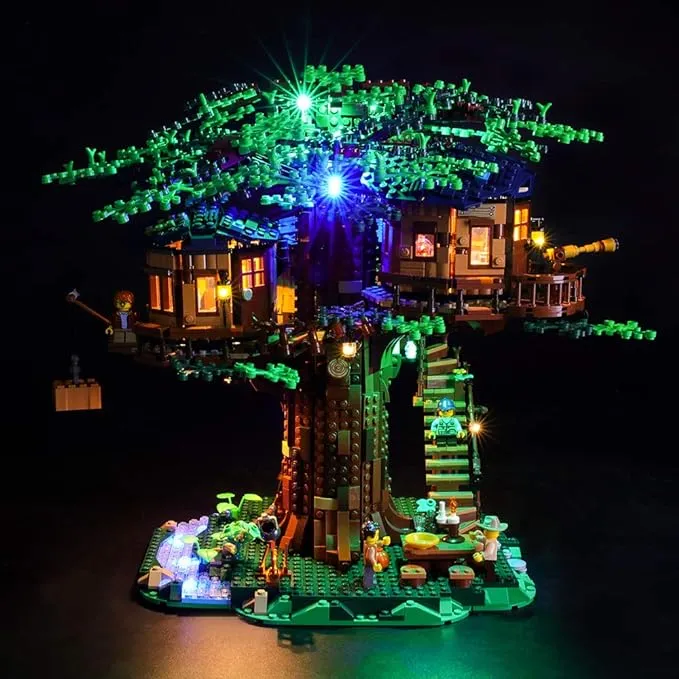 LED Light kit for Tree House - ONLY Light Kit Included, Lighting for Lego 21318 Building Blocks Model