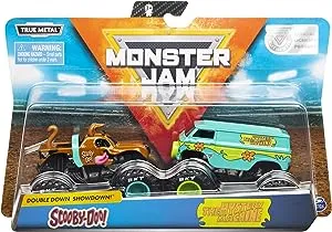 Monster Jam, Official Scooby Doo vs. Mysterty Machine Die-Cast Monster Trucks, 1:64 Scale, 2 Pack